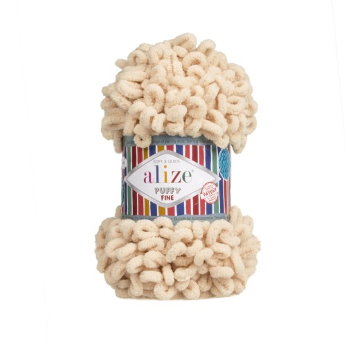 Włóczka Alize Puffy Fine - 310 jasny beż
