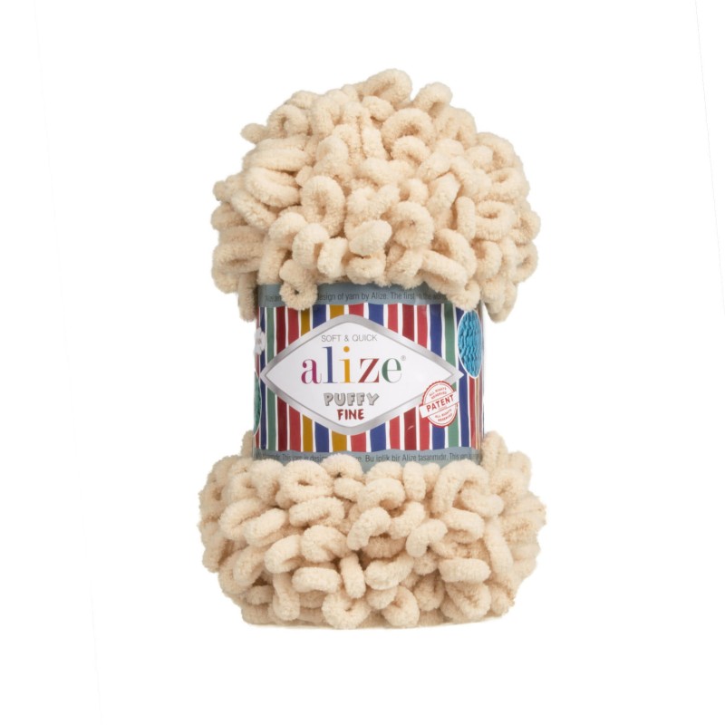 Włóczka Alize Puffy Fine - 310 jasny beż