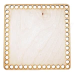 Baza dno koszyka / kwadrat / 20x20 cm / otwory 10 mm