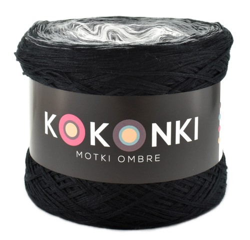 KOKONEK Czerń/średni szary/biel