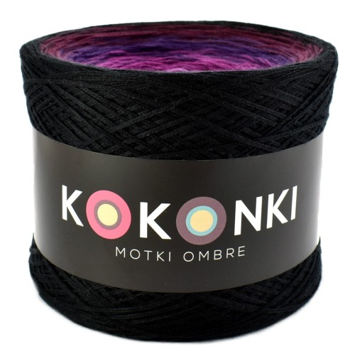 KOKONEK Czerń/wino/fiolet/jeżyna/jasny fiolet