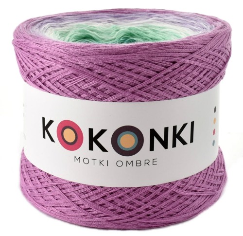 KOKONEK Wrzos/lawenda/biały/mieta/szmaragd