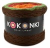 KOKONEK Brąz/zieleń/czerwień/pomarańcz/żółty