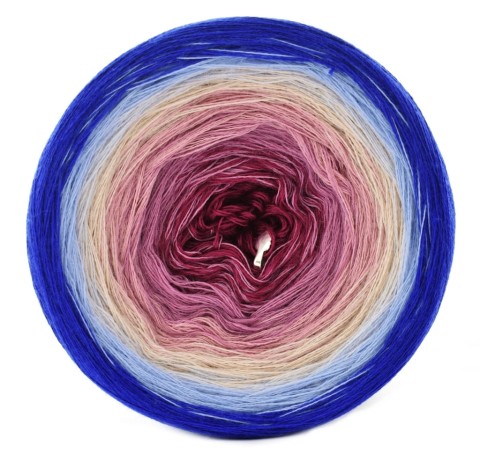 KOKONEK Merino 543 - Szafir/błękit/jasny błękit/nude/brudny róż/wrzos/jeżyna