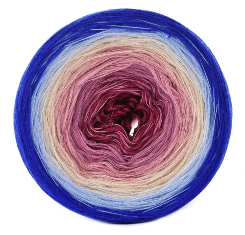 KOKONEK Merino 543 - Szafir/błękit/jasny błękit/nude/brudny róż/wrzos/jeżyna