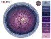 KOKONEK Merino 542 - Jasne indygo/atrament/granat/fiolet/ciemny cyklamen/cyklamen/jasny róż