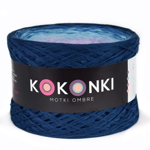 KOKONEK Granat/atrament/błękit/lawenda/ametyst