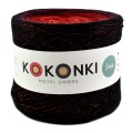 Kokonek shine - Czerń/wino/burgund/czerwień/koral/mango+nić szkarłat