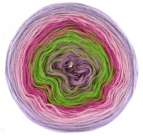 KOKONEK Merino 326 Blooming Meadow - Lawenda/jasny róż/piwonia/jasna zieleń/ametyst