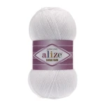 Włóczka Alize Cotton Gold 55 / biel optyczna / 100g