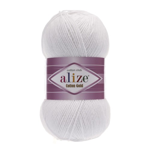Alize Cotton Gold - 55 biel optyczna