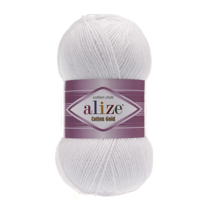 Alize Cotton Gold - 55 biel optyczna