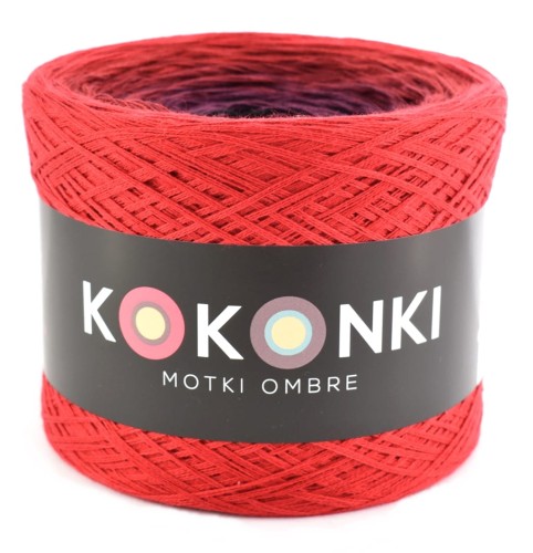 KOKONEK Czerwień/burgund/malaga/wino/czerń