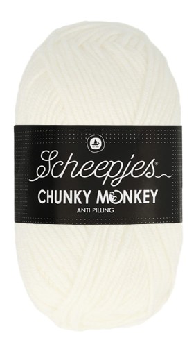 Włóczka Scheepjes Chunky Monkey 100 g - 1001 biały