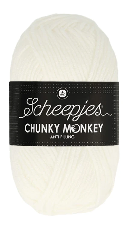Włóczka Scheepjes Chunky Monkey 100 g - 1001 biały