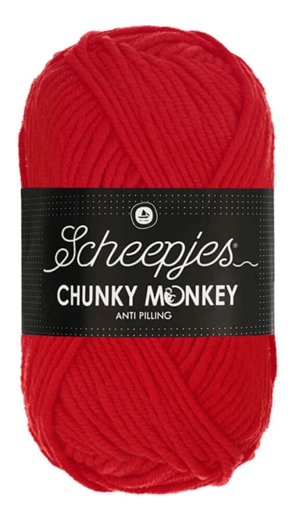 Włóczka Scheepjes Chunky Monkey 100 g - 1010 czerwony