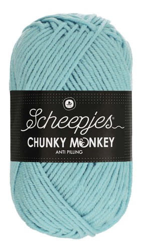 Włóczka Scheepjes Chunky Monkey 100 g - 1019 niebieski proszek