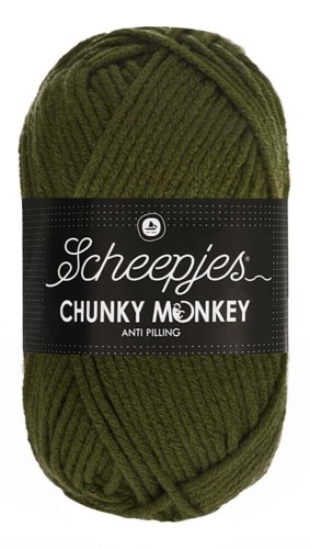 Włóczka Scheepjes Chunky Monkey 100 g - 1027 zielony mech