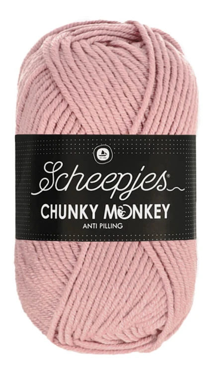 Włóczka Scheepjes Chunky Monkey 100 g - 1080 perłowy róż