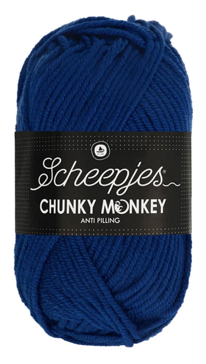 Włóczka Scheepjes Chunky Monkey 100 g - 1117 królewski niebieski