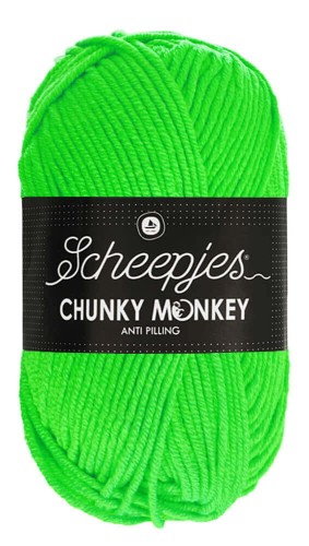 Włóczka Scheepjes Chunky Monkey 100 g - 1259 neonowa zieleń