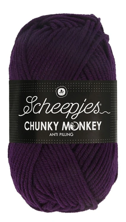 Włóczka Scheepjes Chunky Monkey 100 g - 1425 ciemna purpura