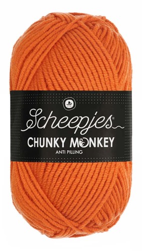 Włóczka Scheepjes Chunky Monkey 100 g - 1711 intensywna pomarańcza