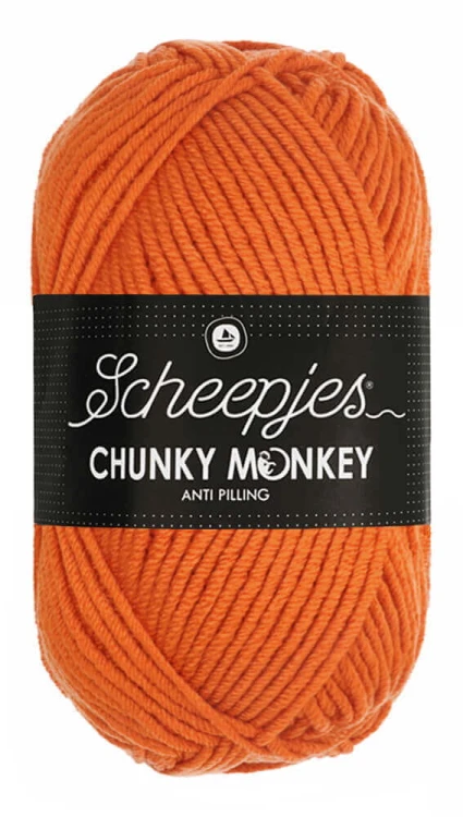 Włóczka Scheepjes Chunky Monkey 100 g - 1711 intensywna pomarańcza