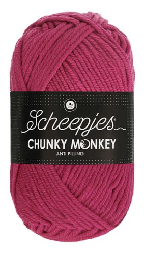 Włóczka Scheepjes Chunky Monkey 100 g - 1827 intensywna fuksja