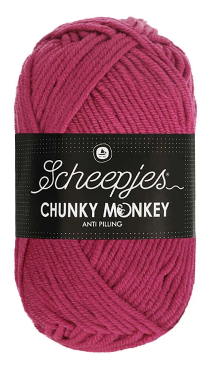 Włóczka Scheepjes Chunky Monkey 100 g - 1827 intensywna fuksja