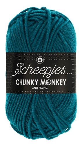 Włóczka Scheepjes Chunky Monkey 100 g - 1829 intensywny turkus
