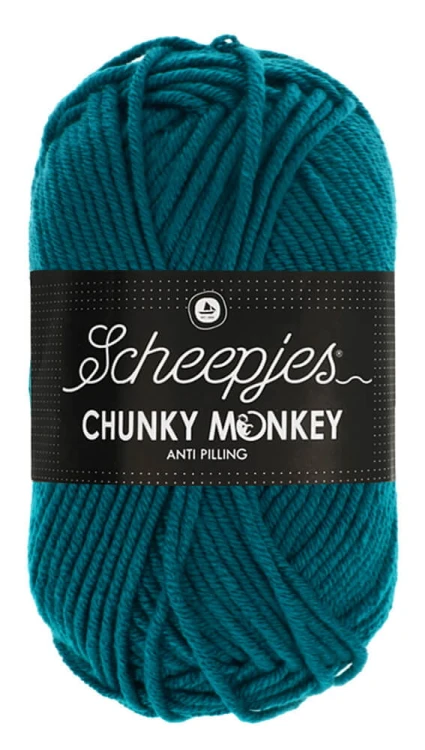 Włóczka Scheepjes Chunky Monkey 100 g - 1829 intensywny turkus