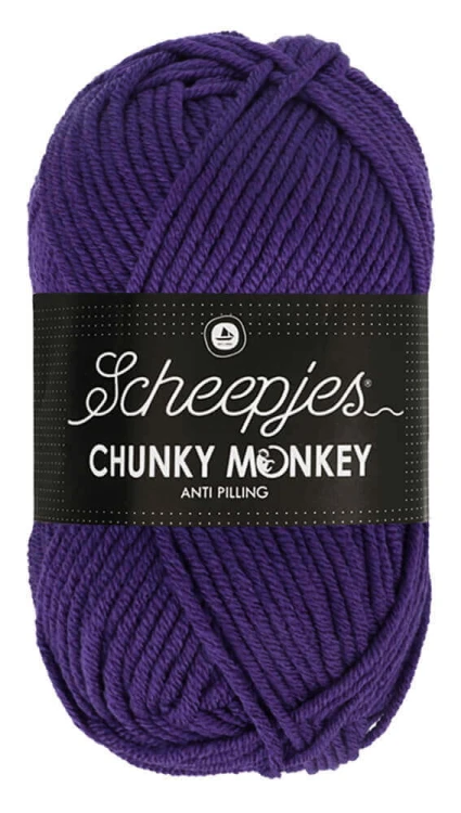 Włóczka Scheepjes Chunky Monkey 100 g - 2001 namiętny fiolet