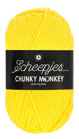 Włóczka Scheepjes Chunky Monkey 100 g - 2008 żółty
