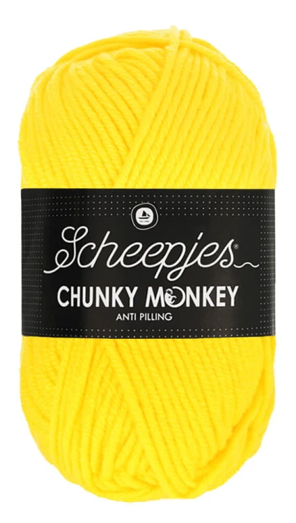 Włóczka Scheepjes Chunky Monkey 100 g - 2008 żółty