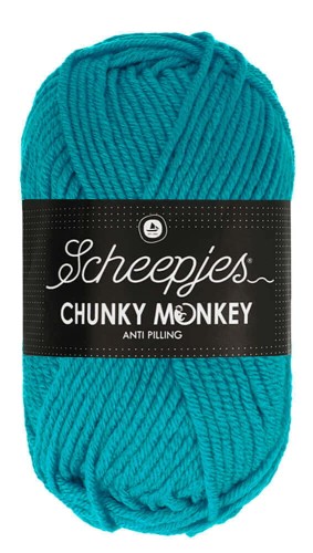 Włóczka Scheepjes Chunky Monkey 100 g - 2012 intensywny turkus