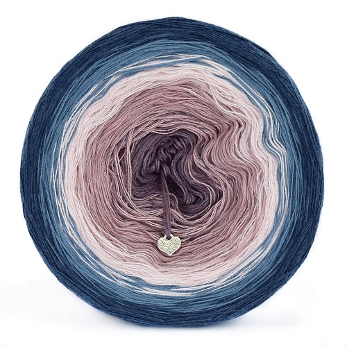 KOKONEK Indygo melanż/denim/pastelowy róż/brudny róż/blady fiolet