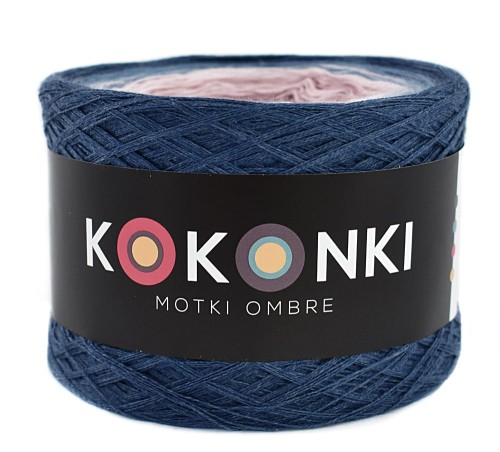 KOKONEK Indygo melanż/denim/pastelowy róż/brudny róż/blady fiolet