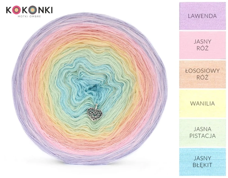 KOKONEK Lawenda/jasny róż/łososiowy róż/wanilia/jasna pistacja/jasny błękit