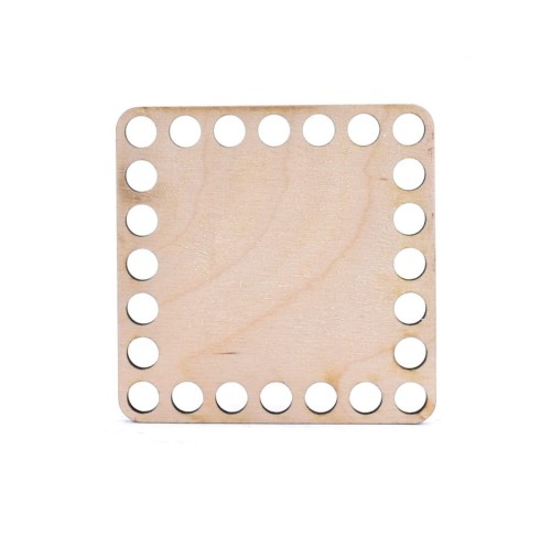 Baza dno koszyka 10x10 cm - kwadrat - otwory 7 mm
