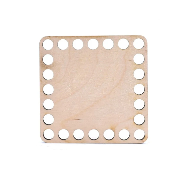 Baza dno koszyka 10x10 cm - kwadrat - otwory 7 mm