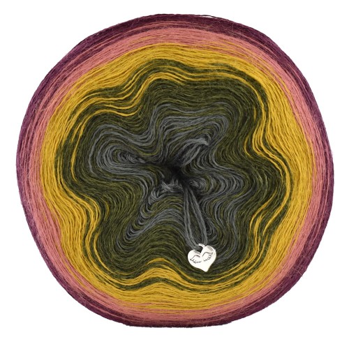 KOKONEK Merino 575 Dojrzała jabłoń - Burak/malwa/musztarda/khaki/ciemny szary