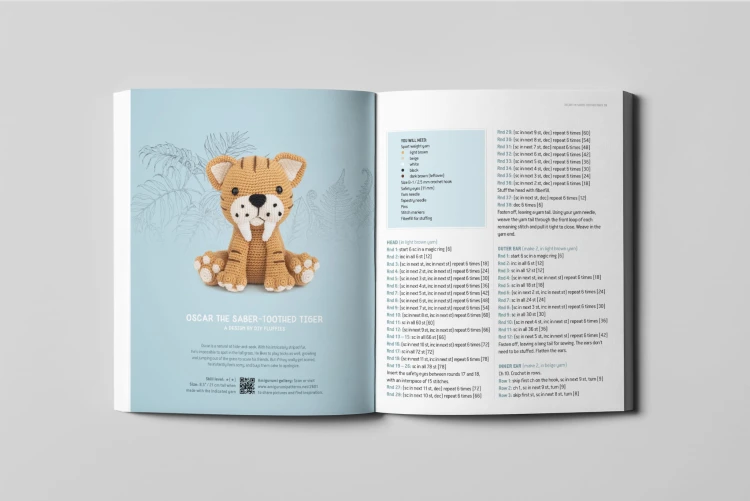 Książka Dinosaurs, Mammoths and More Prehistoric Amigurumi - w języku angielskim