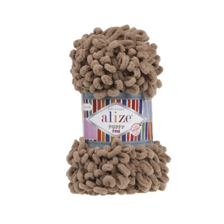 Włóczka Alize Puffy Fine - 329 mleczny brąz