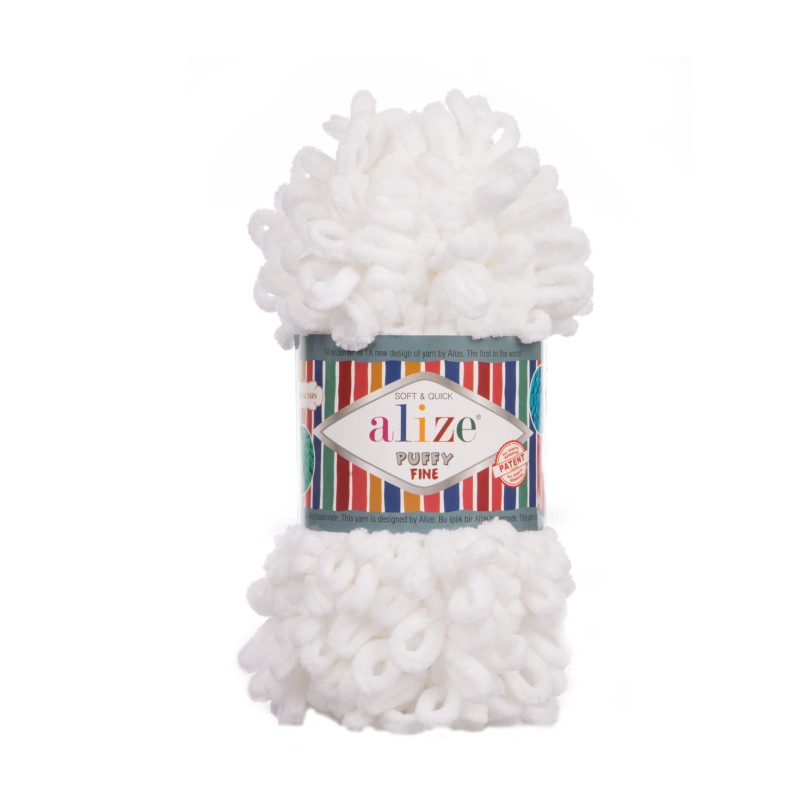 Włóczka Alize Puffy Fine 055 / biel