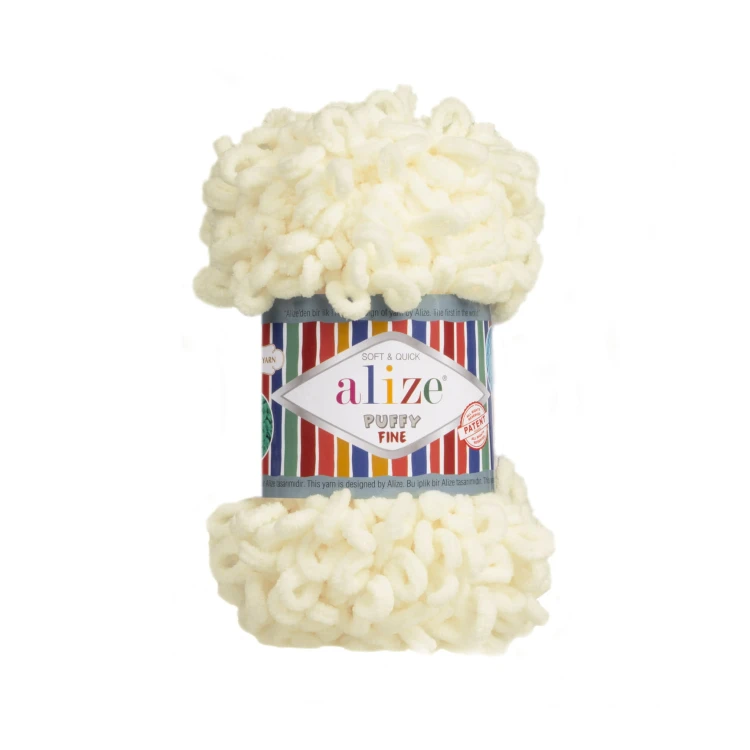 Włóczka Alize Puffy Fine 062 / krem