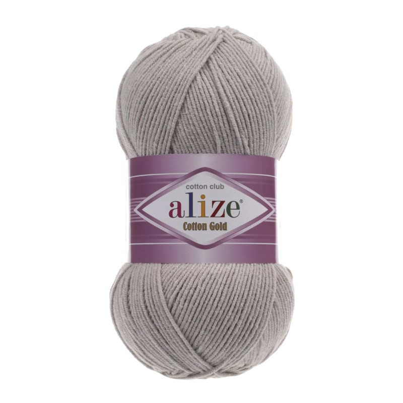 Włóczka Alize Cotton Gold - 200 jasny szary