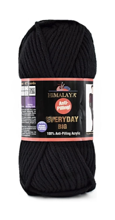 Włóczka Himalaya Everyday Big - 70824 czerń