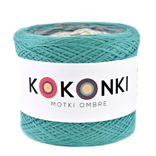 KOKONEK Szmaragd/szary/krem