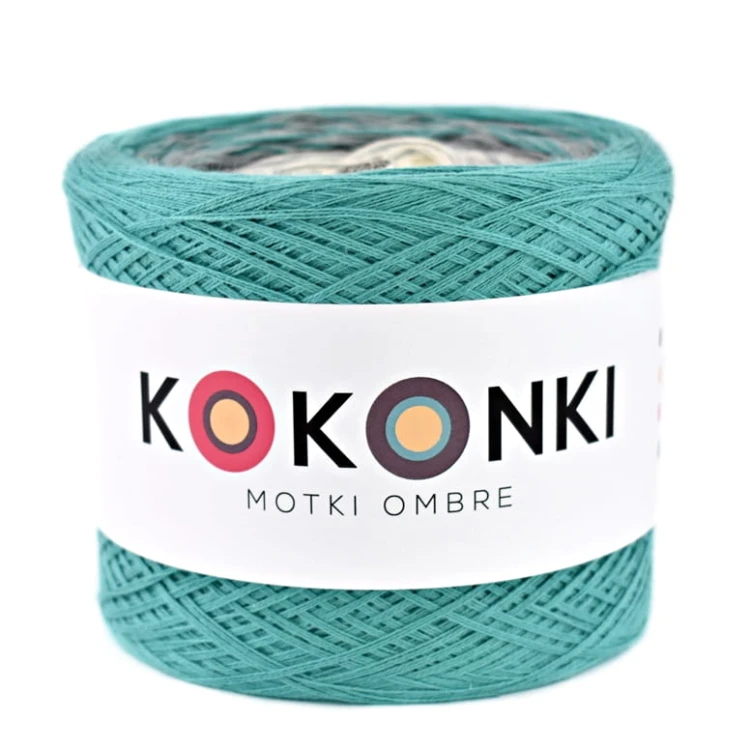 KOKONEK Szmaragd/szary/krem
